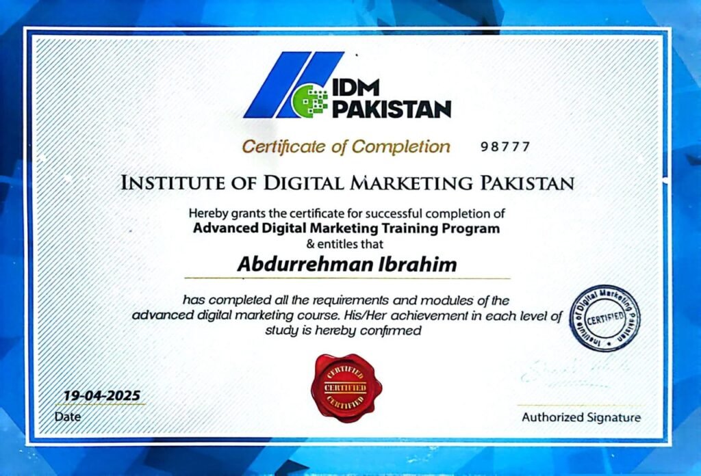 Digital Marketing Certificate